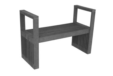 BENCH WITH HIGH ARMREST